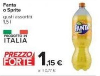 Carrefour Fanta o Sprite Gusti Assortiti 1.5 l offerta