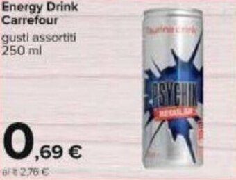 Carrefour Carrefour Energy Drink 250 ml offerta