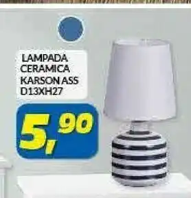Risparmio Casa Lampada Ceramica Karson offerta