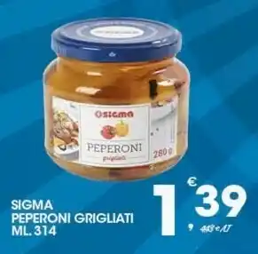 Sigma Sigma Peperoni Grigliati 314 Ml offerta