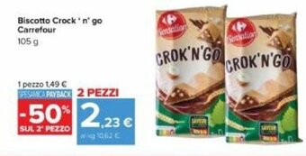 Carrefour Carrefour Biscotto Crock 'N' Go 105 g offerta