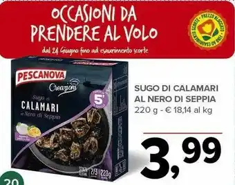 Todis Pescanova Pescanova Sugo Di Calamari Al Nero Di Seppia offerta