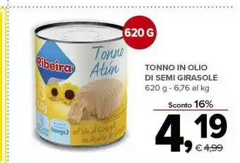 Todis Ribeira Ribeira Tonno In Olio Di Semi Girasole offerta