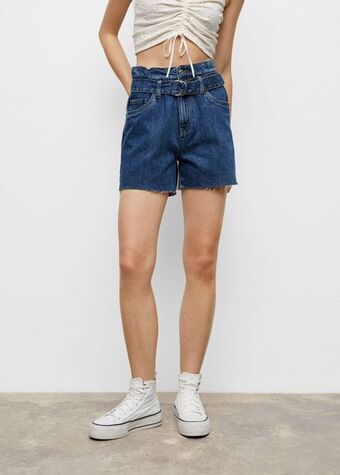 Mango Short denim paperbag offerta