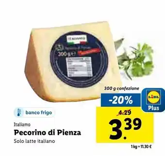 Lidl Pecorino di pienza 300g offerta
