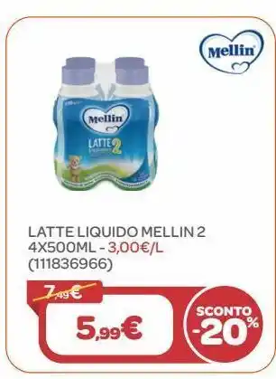Bimbo Store Latte liquido mellin 2 offerta