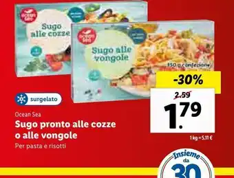 Lidl Sugo pronto alle cozze o alle vongole 350 g offerta