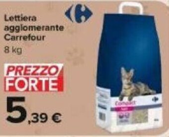 Carrefour Carrefour Lettiera agglomerante 8 kg offerta