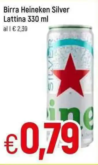 Famila Heineken Birra Silver Lattina 330 ml offerta