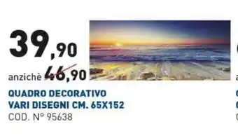 Quadro Decorativo Vari Disegni CM. 65X152