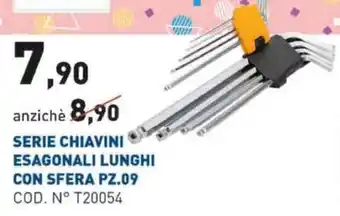 Serie Chiavini Esagonali Lunghi Con Sfera PZ.09