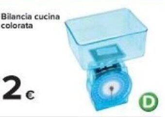 Carrefour Bilancia Cucina Colorata offerta