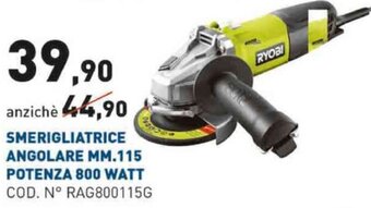 Smerigliatrice Angolare MM.115 Potenza 800 Watt