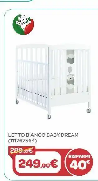Bimbo Store Letto bianco baby dream offerta