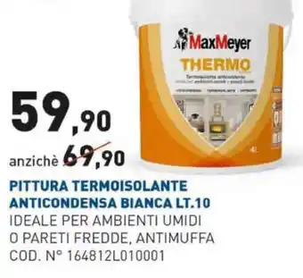 Pittura Termoisolante Anticondensa Bianca lt.10