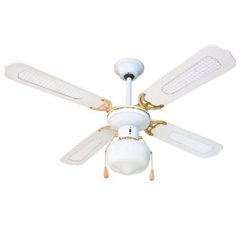 Ventilatore a soffitto 50w 106cm 4 pale con luce i02015