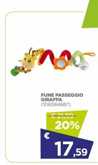 Bimbo Store Fune passeggio giraffa offerta