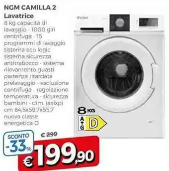 Famila NGM Camilla 2 Lavatrice offerta