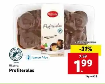 Lidl Profiteroles 450g offerta