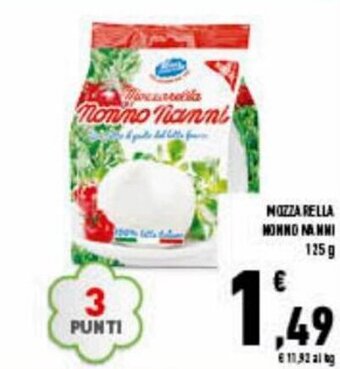 Conad Nonno Nanni Mozzarella 125 g offerta