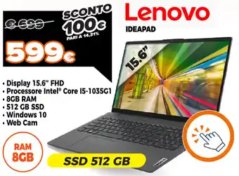 Expert Di Lella Lenovo IdeaPad 15.6" offerta
