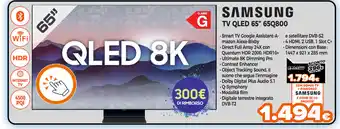 Expert Di Lella Samsung TV QLED 65" 65Q800 offerta