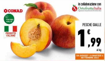 Conad Pesche Gialle offerta