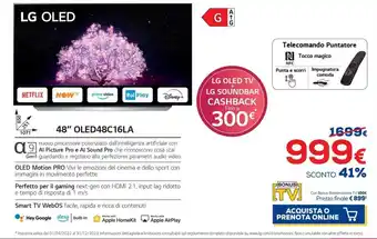 Euronics LG OLED 48" OLED48C16LA offerta