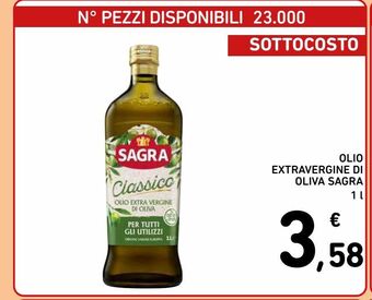 Spazio Conad Olio extra vergine di oliva sagra 1 l offerta