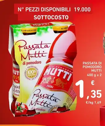 Spazio Conad Passata di pomodoro mutti g 400x2 offerta