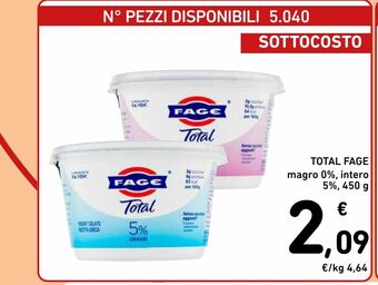 Spazio Conad Total fage magro /intero offerta