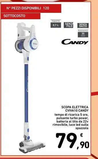 Spazio Conad Scopa elettrica candy cviva10 offerta