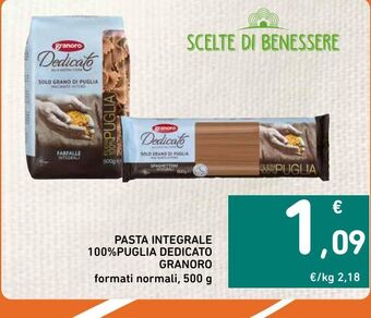 Spazio Conad Pasta integrale voiello formati normali 500g offerta
