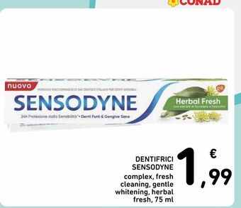 Spazio Conad Dentifricio sensodyne 75 ml offerta