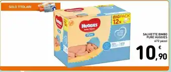 Spazio Conad Salviette bimbo pure huggies 672 pz offerta
