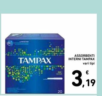 Spazio Conad Assorbenti interni tampax vari tipi offerta