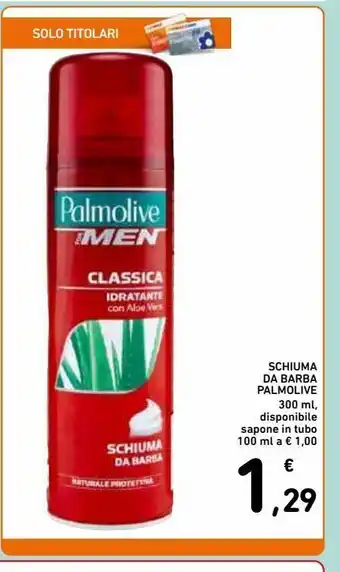 Spazio Conad Schiuma da barba palmolive 300 ml offerta
