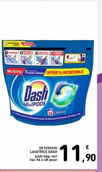 Spazio Conad Detersivo dash lavatrice vari tipi offerta