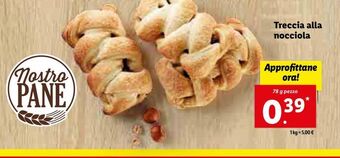 Lidl Treccia alla nocciola offerta