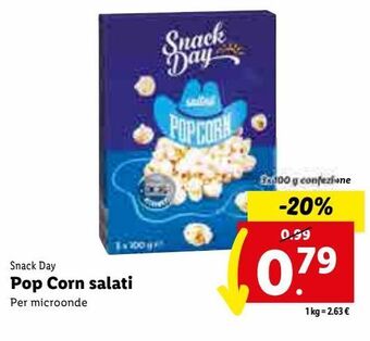 Lidl Popcorn salati offerta