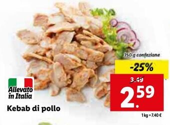 Lidl Kebab di pollo offerta
