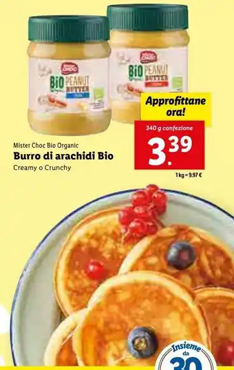 Burro di arachidi bio 340g