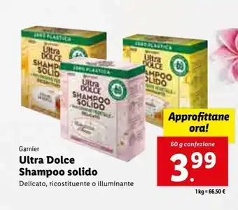 Lidl Ultra dolce shampoo solido 60g offerta