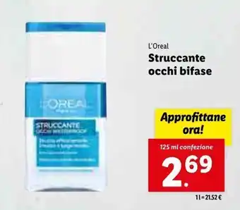 Lidl Struccante occhi bifase offerta