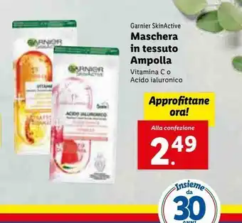 Lidl Maschera in tessuto ampolla offerta