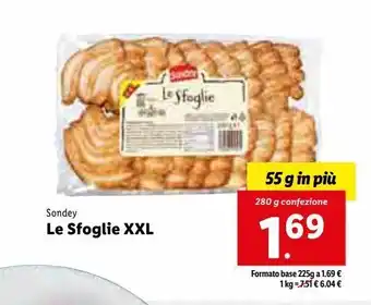 Lidl Le sfoglie xxl 280g offerta