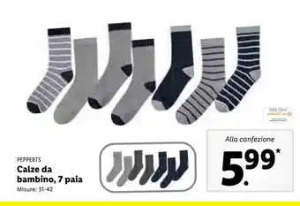 Lidl Calze da bambino 7 paia offerta