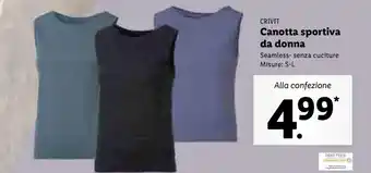 Lidl Canotta sportiva da donna offerta