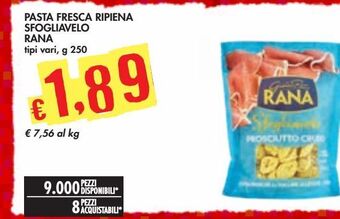 Bennet Pasta fresca ripiena sfogliavelo rana offerta