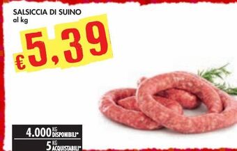 Bennet Salsiccia di suino offerta